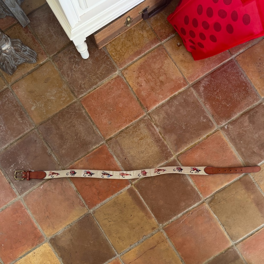 Smathers & Branson needlepoint belt